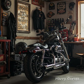 パブミラーがお洒落なバイクガレージ作りに欠かせない４つの理由_④装飾性と実用性を兼ねた魅力がある